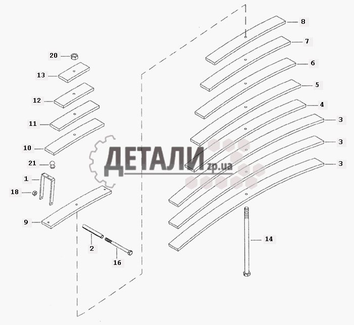 Задняя подвеска камаз 6520